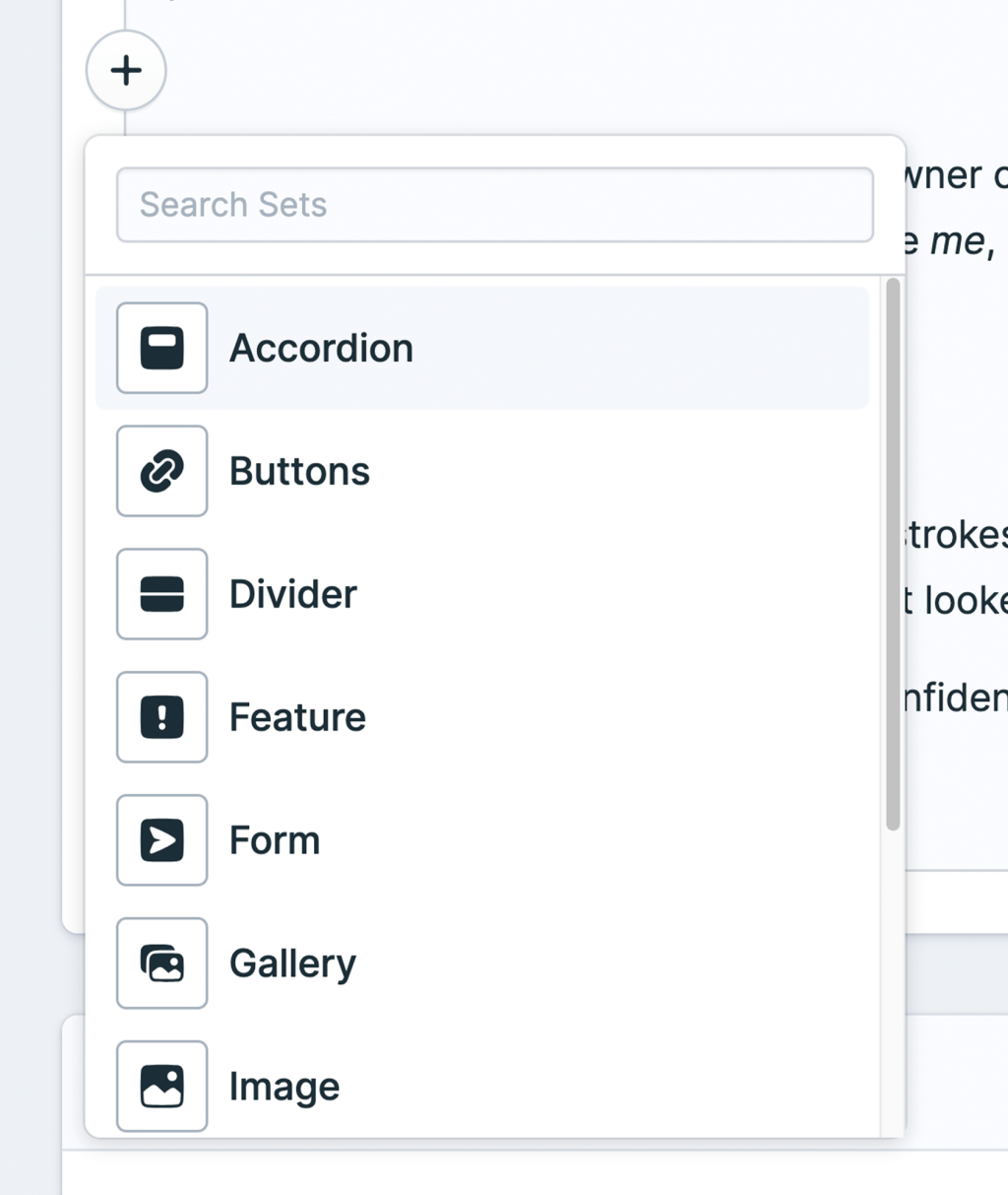 Sets in Statamic's Bard editor gives you the ability to make advanced layouts with ease, and zero code.