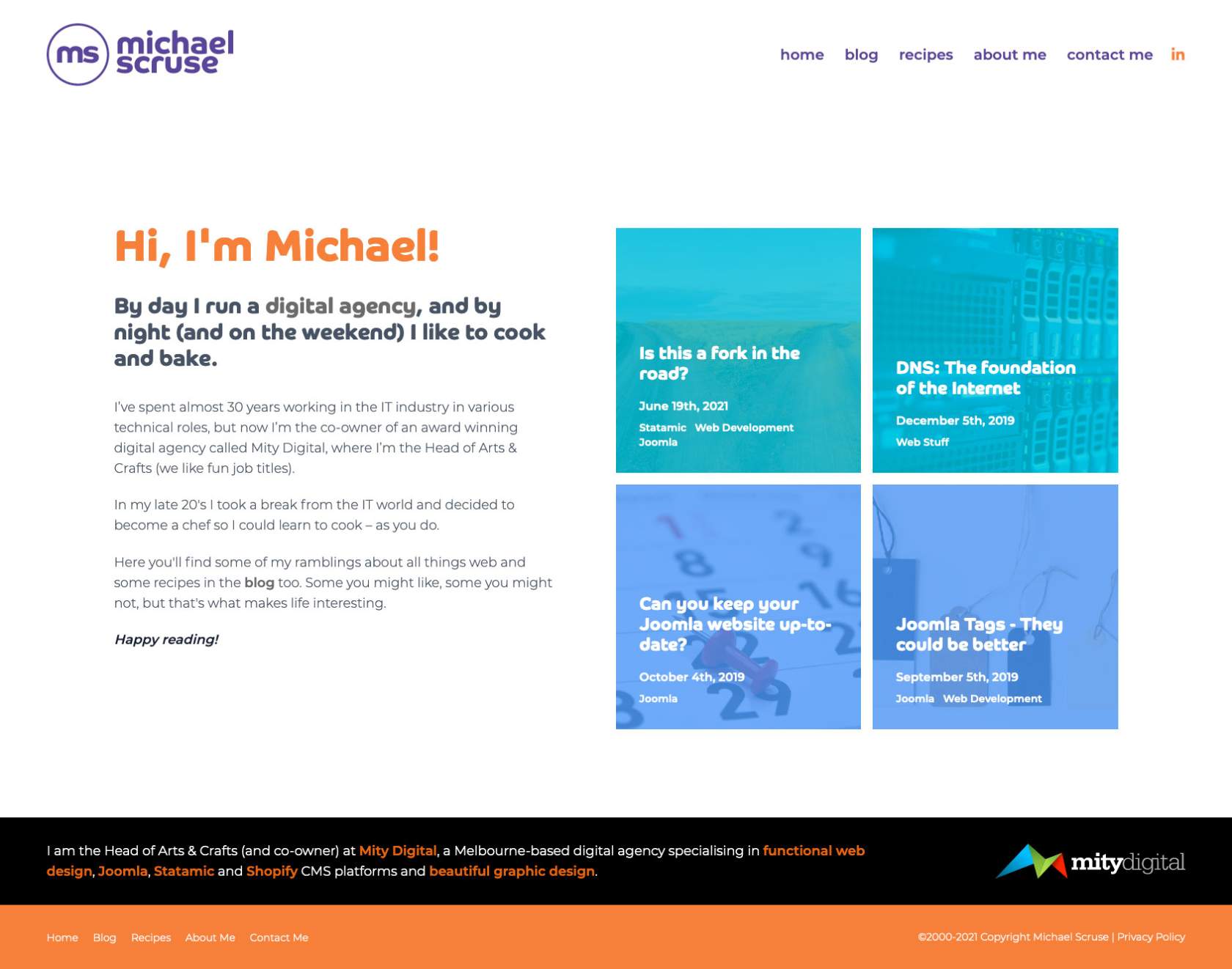 Michael Scruse home page